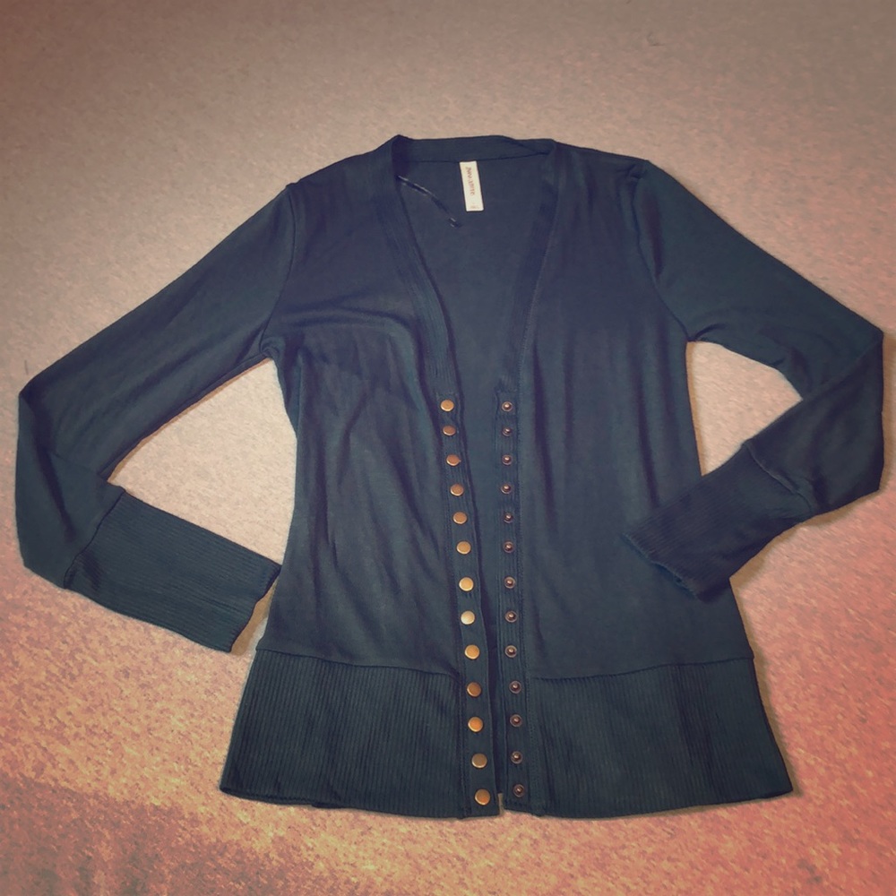 Dark green cardigan
